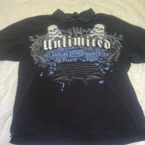 Unlimited Black Graphic Men's Shirt